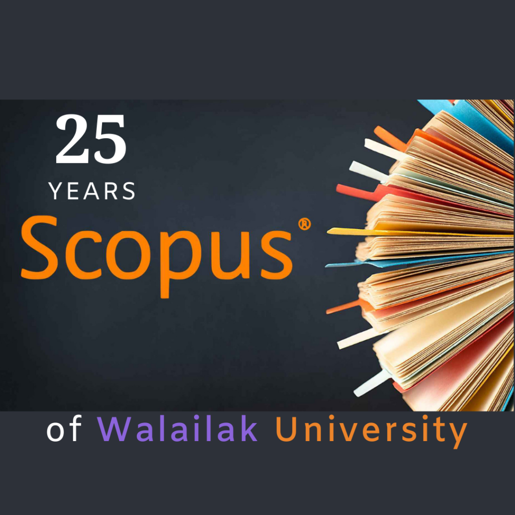 30 ปีมหาวิทยาลัยวลัยลักษณ์ : 25 ปีในฐานข้อมูล Scopus