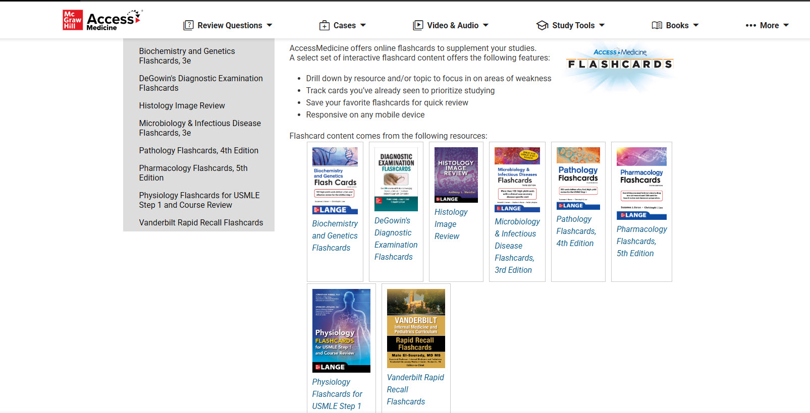 USMLE Flashcards
