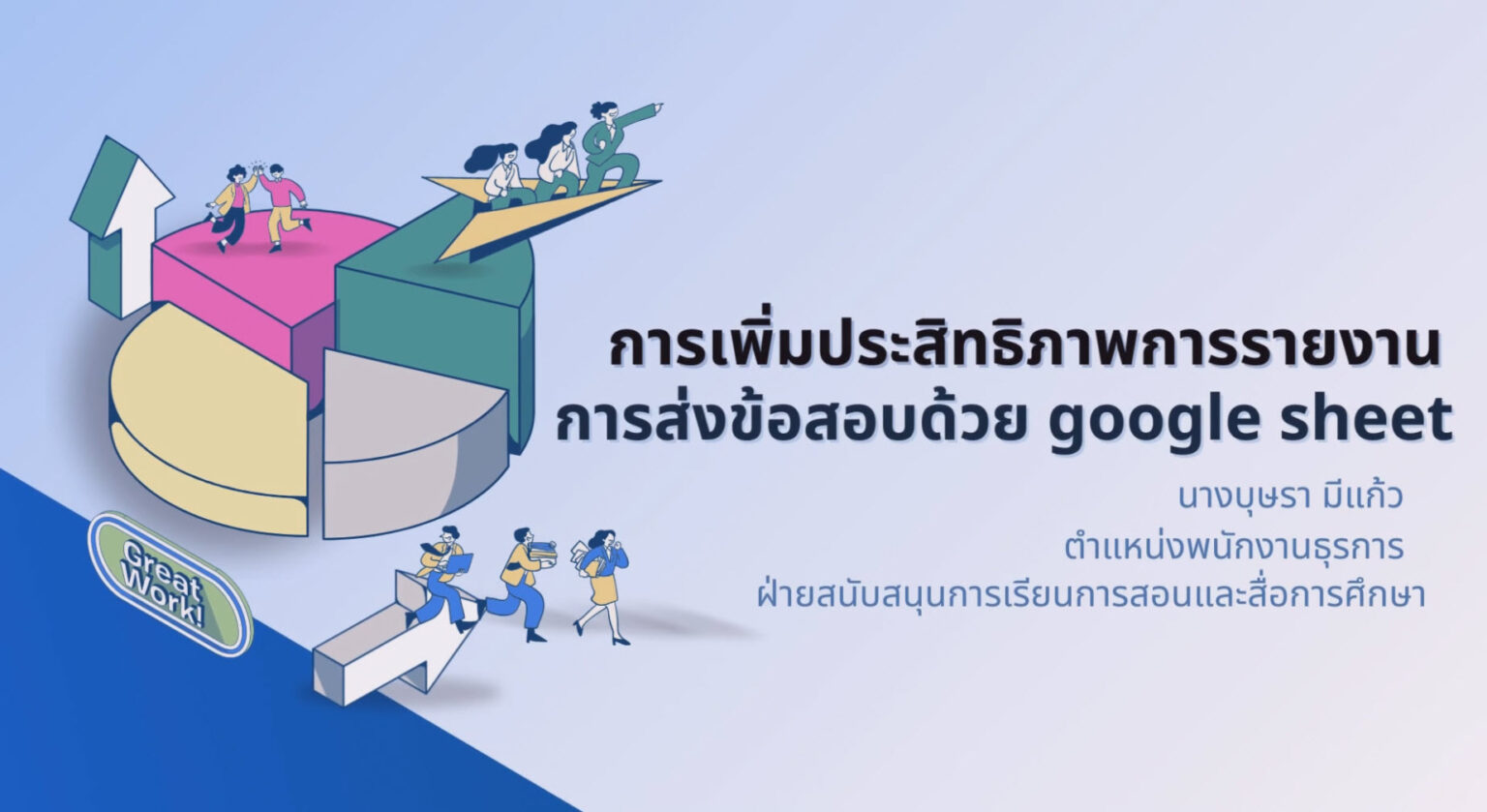 การเพิ่มประสิทธิภาพการรายงานการส่งข้อสอบ