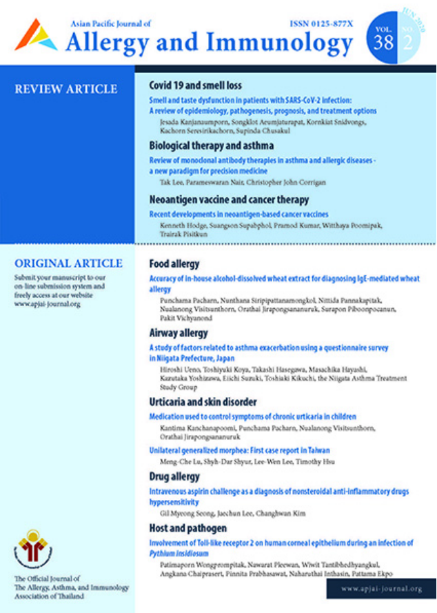 Asian Pacific Journal of Allergy and Immunology